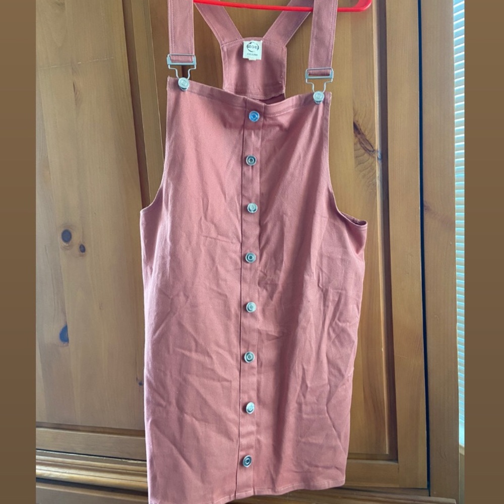 Pink Overall Dress